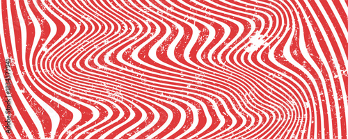 Slanting lines and halftone dots in red colors, Seamless background christmas or winter theme background, Red stripes pattern on white background.