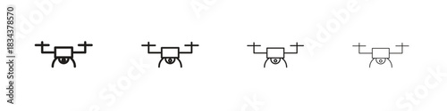 Drone icon, Set vector logo design templates,