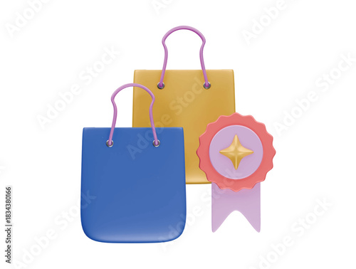 best seller icon 3d illustration render