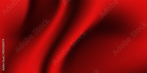 Luxury red satin smooth fabric background. Abstract background luxury red cloth or liquid wave or wavy folds of silk satin background. Red silky fabric. Decoration element for design.