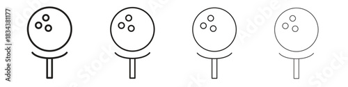 Golf ball icon, Set vector logo design templates,