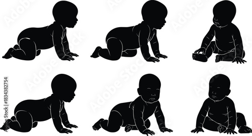 Dynamic Rock Band Musician Silhouettes Vector Collection, Illustrating a Singer, Drummer, and Guitar Players Performing Live, Emphasizing Concert Entertainment, Music Performance, Energy, and 