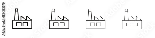 Industry icon, Set vector logo design templates,