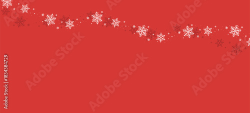 Festive Christmas design. Hand-drawn snowflake silhouettes.