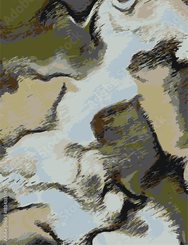 Abstract contemporary seamless pattern. Hand-drawn grunge artwork design. Repeatable boho print. Vector illustration.