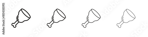 Meat icon, Set vector logo design templates,