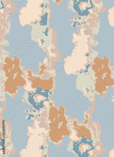 Abstract contemporary seamless pattern. Hand-drawn grunge artwork design. Repeatable boho print. Vector illustration.