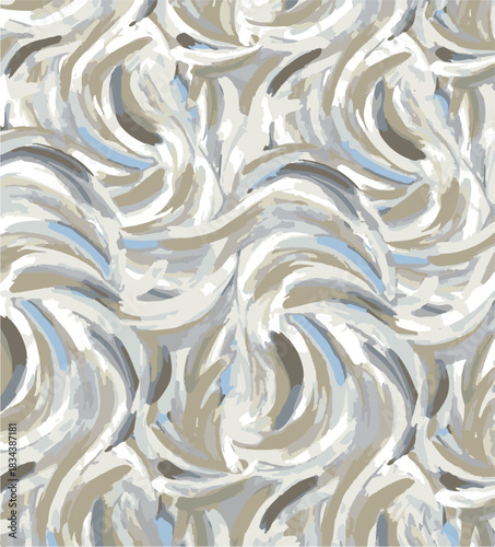 Abstract contemporary seamless pattern. Hand-drawn grunge artwork design. Repeatable boho print. Vector illustration.