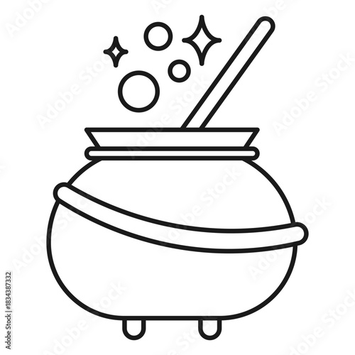 Magician cauldron stroke