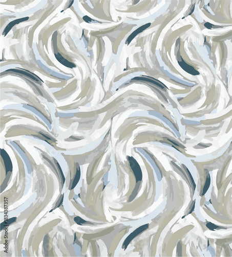 Abstract contemporary seamless pattern. Hand-drawn grunge artwork design. Repeatable boho print. Vector illustration.