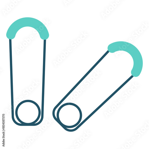 Saftey pin flat icon