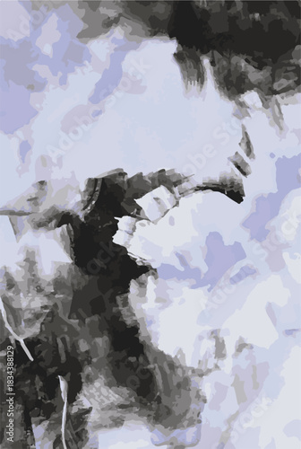 Abstract contemporary seamless pattern. Hand-drawn grunge artwork design. Repeatable boho print. Vector illustration.