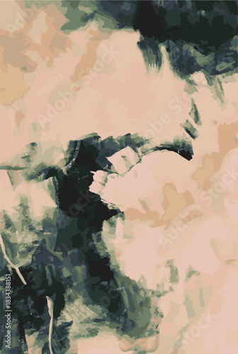 Abstract contemporary seamless pattern. Hand-drawn grunge artwork design. Repeatable boho print. Vector illustration.