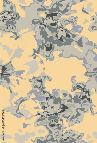 Abstract contemporary seamless pattern. Hand-drawn grunge artwork design. Repeatable boho print. Vector illustration.