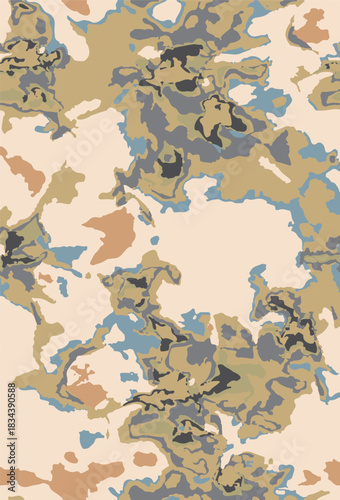 Abstract contemporary seamless pattern. Hand-drawn grunge artwork design. Repeatable boho print. Vector illustration.