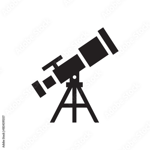 Telescope Icon Silhouette