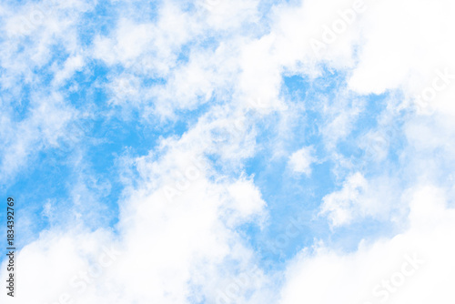 Clouds and blue sky background at day time