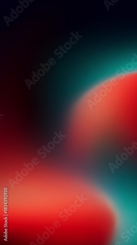 Red and Teal Gradient Swirl Abstract Background image