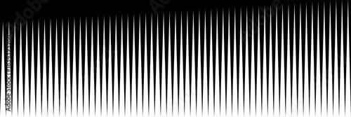 Line halftone pattern with gradient effect. Horizontal lines in black and white. Template for backgrounds and stylized textures. Horizontally seamless.eps10