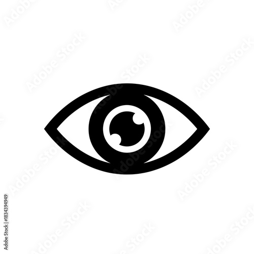 Simple Eye Icon - A Symbol of Vision, Perception, and Awareness.