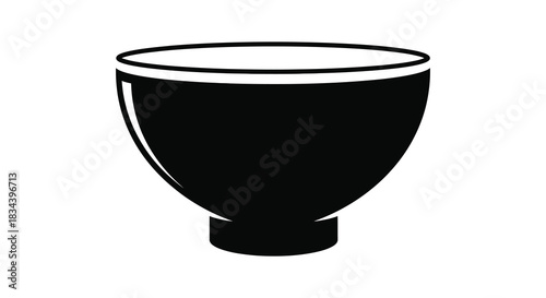 Djembe drum silhouette isolated on white background studio shot