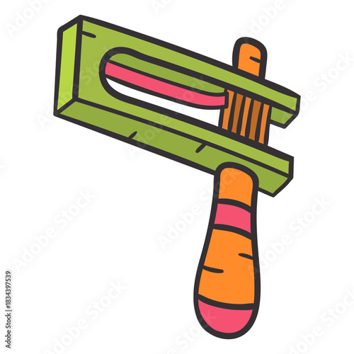 Noisemaker hand drawn colorful