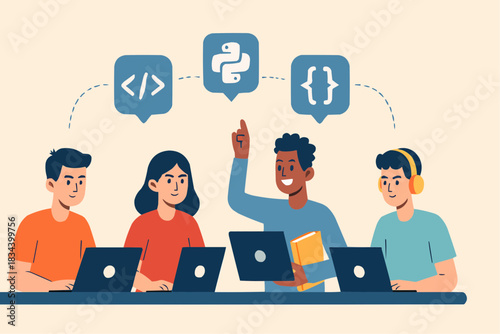 Coding Class Education Vector