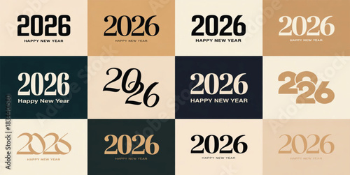 2026, happy new year, 2026 typography, 3D text, modern font, bold numbers, future design, new year graphic, 2026 logo, number design, vector, illustration, new year celebration, greeting card, poster 