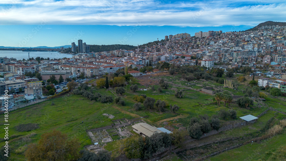 Fototapeta premium Izmir Smyrna Bayrakli ancient city