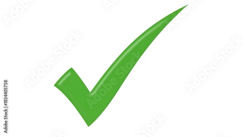 Free Download A vibrant green checkmark symbol on a clean white background - GFXLoad