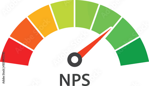 Gauge showing high customer satisfaction and positive feedback