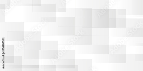 Abstract background white modern background. Gradient square shape design. Futuristic technology concept. Abstract geometric line square seamless pattern.Abstract background white modern background.