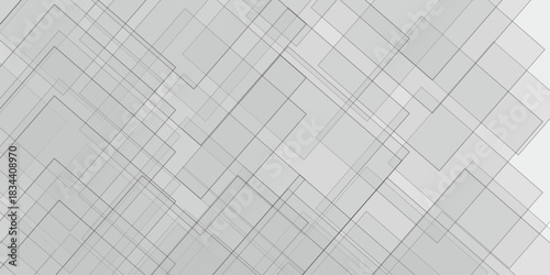 Abstract background white modern background. Gradient square shape design. Futuristic technology concept. Abstract geometric line square seamless pattern.Abstract background white modern background.