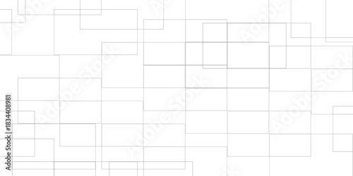 Abstract background white modern background. Gradient square shape design. Futuristic technology concept. Abstract geometric line square seamless pattern.Abstract background white modern background.