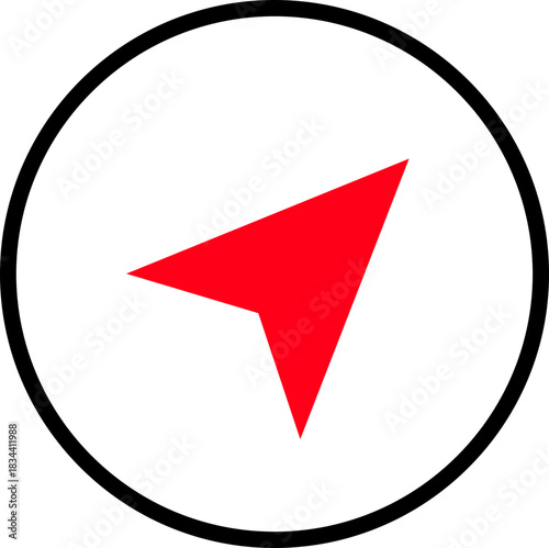 Compass simple icon. Compass symbol set. Wind rose icon. Vector illustration !