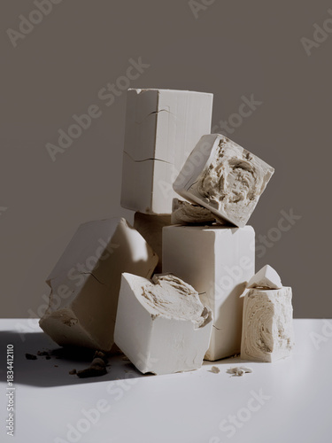 levure de bière vivante , levure de boulanger , levure fraîche en blocs , 