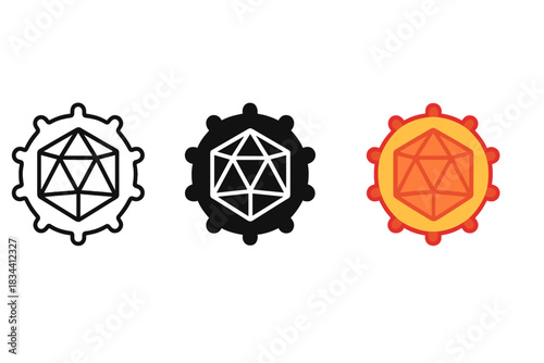Artificial Pollen Designs. Cross-section of artificial pollen structure showing geometric core and outer shell, first in line