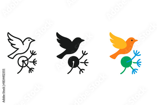 Seeds in Flight. Symbolic design merging flight precision and natural grace through organized seed dispersal, first in line style