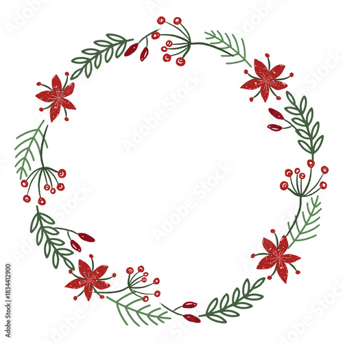 Decorative christmas wreath wreath