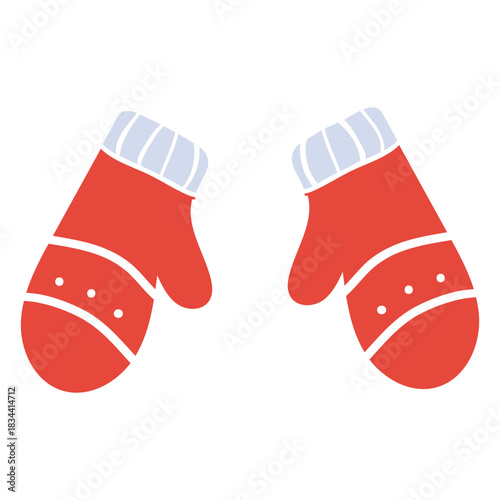 Winter mittens flat mittens