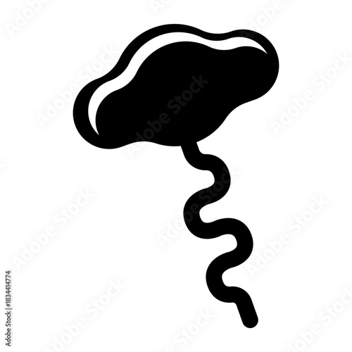 Black corkscrew opener