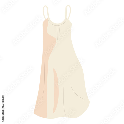 White outfit female dress illustration