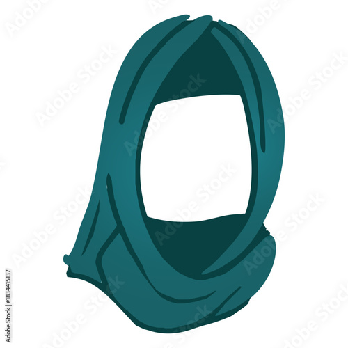 Hijab women flat hijab