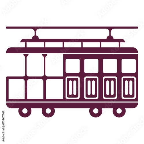 Vintage streetcar vehicle