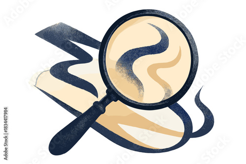 Dynamic Shadows and Light. a “perspective shift” lens bending shadows into new angles and forms, indigo and pale gold palette, No