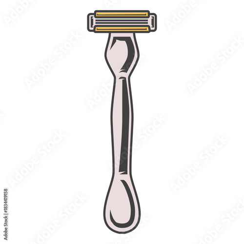 Shaving razor illustration