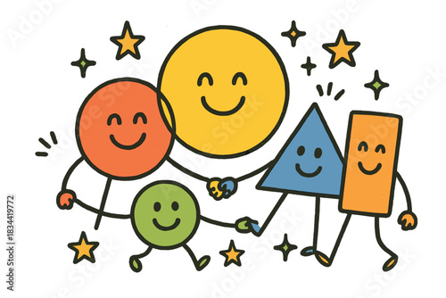 Joyful Unity Doodles. Line style icons of reptile habitats: swamp, riverbank, rainforest, desert dune; rocky cave, hollow log,