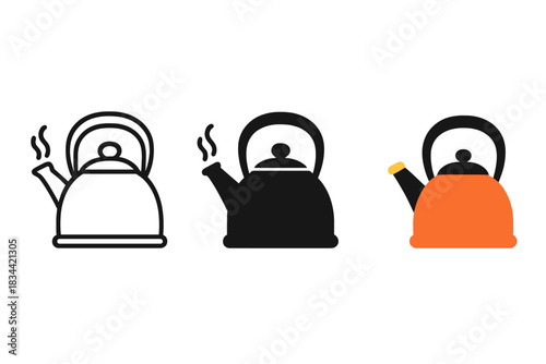 set of boiling kettle