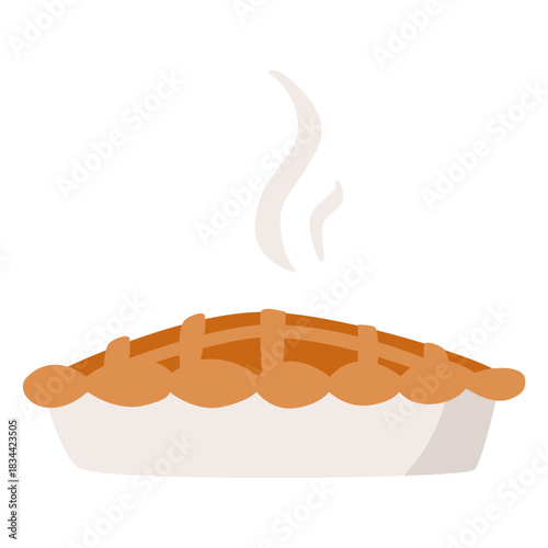 Pumpkin pie flat pumpkin