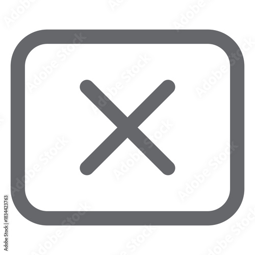 Cross rectangle icon design